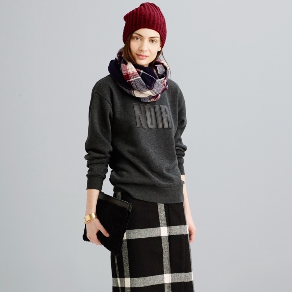 MADEWELL Appliqué NOIR Crewneck Sweatshirt